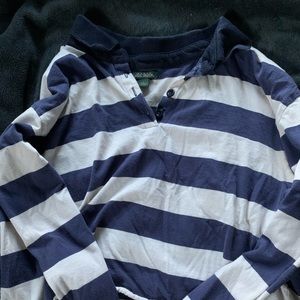 wild and fable cropped collared shirt